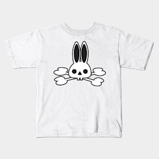 Bunny, skull, bones, horror, pirate, Halloween, rabbit, skulls Kids T-Shirt